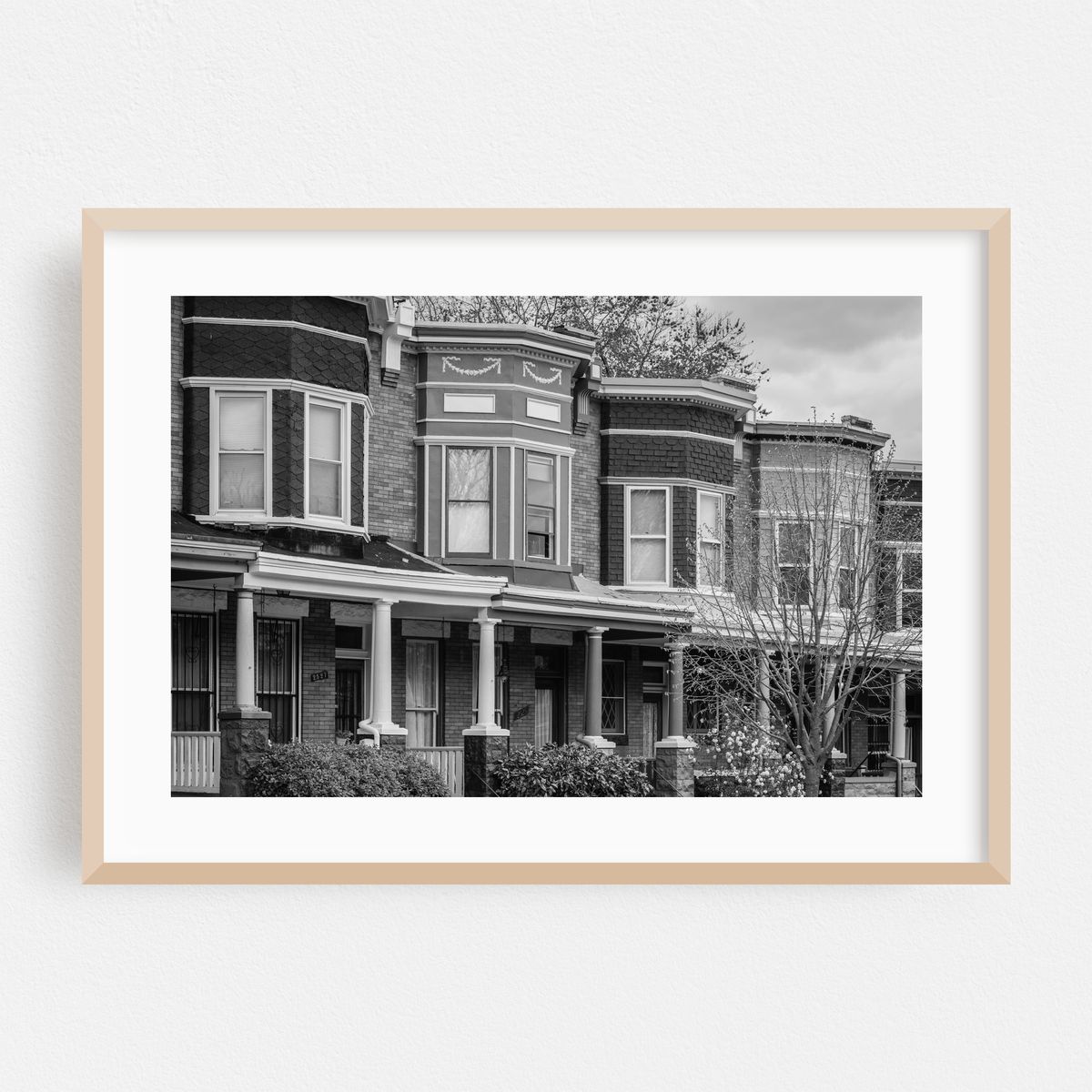 Guilford Ave Row Houses B&W – image 1 of 6