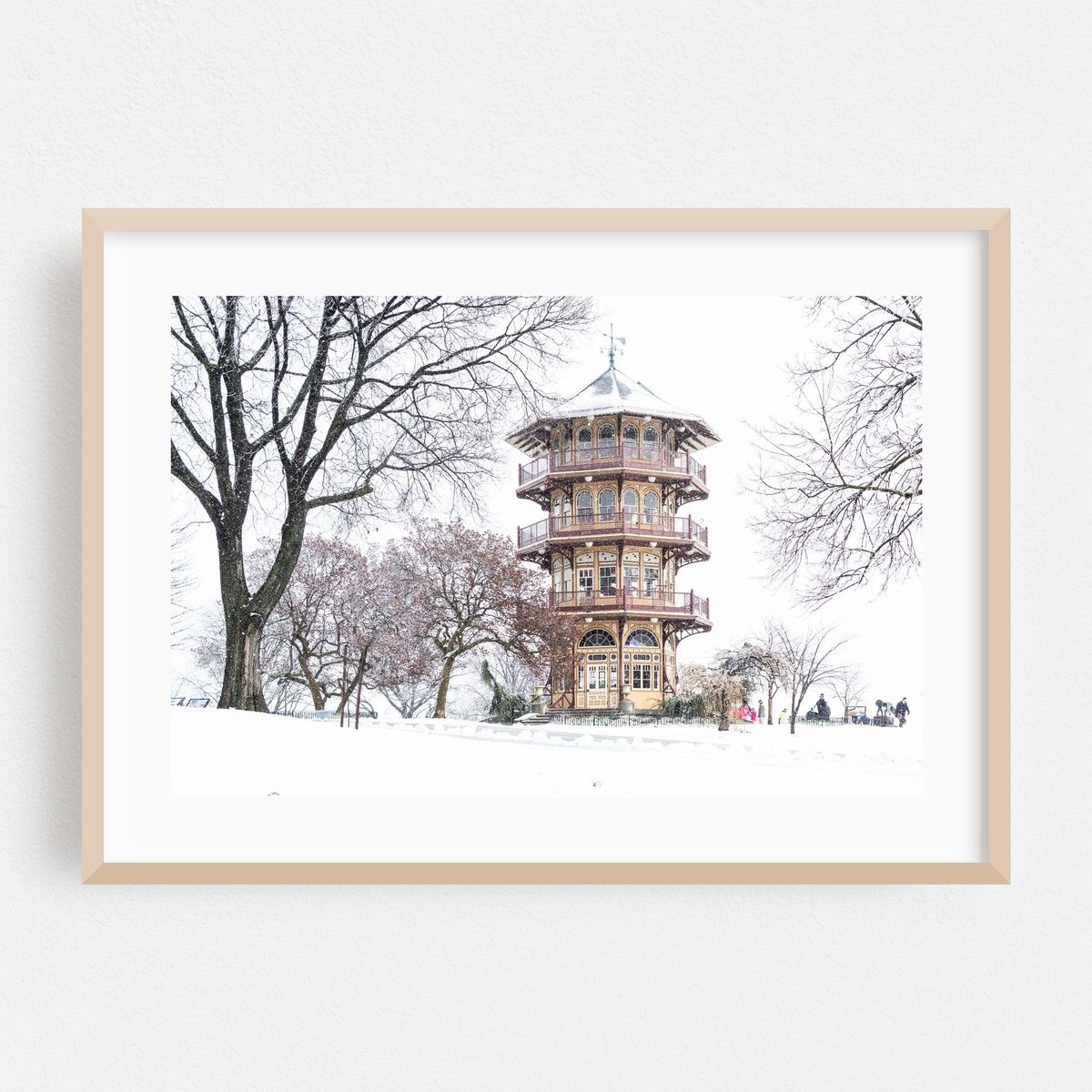 Snowy Patterson Park Pagoda – image 1 of 6