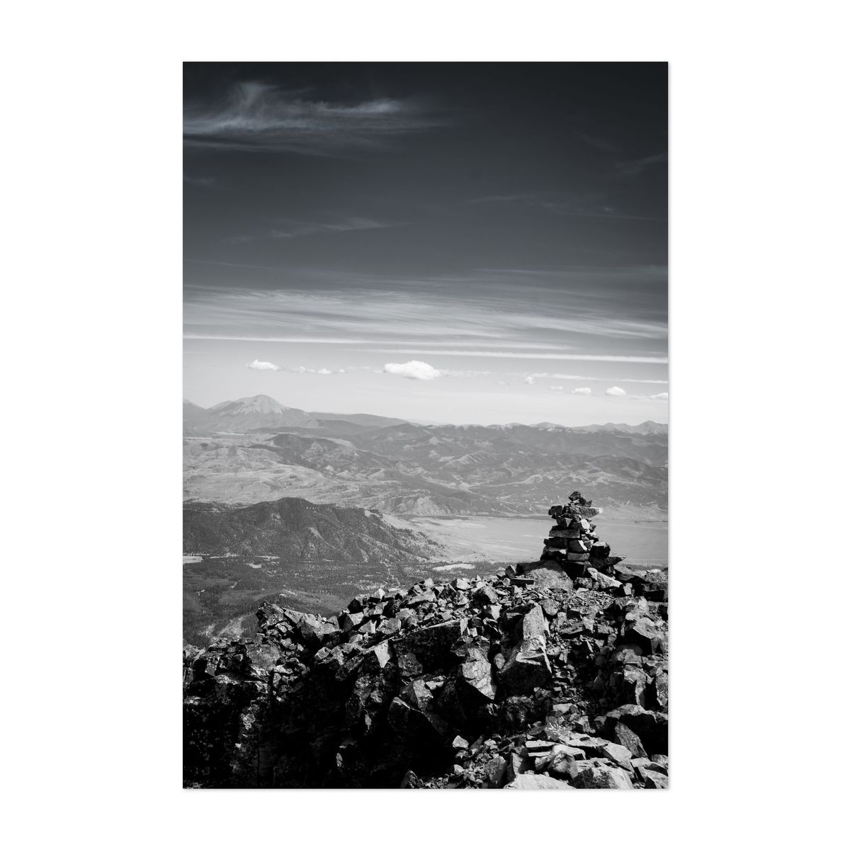 Blanca Peak View Colorado Black and White – image 1 of 2
