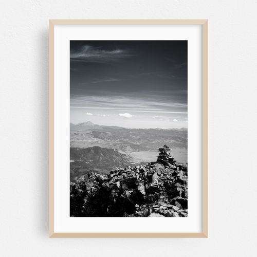 Blanca Peak View Colorado Black and White