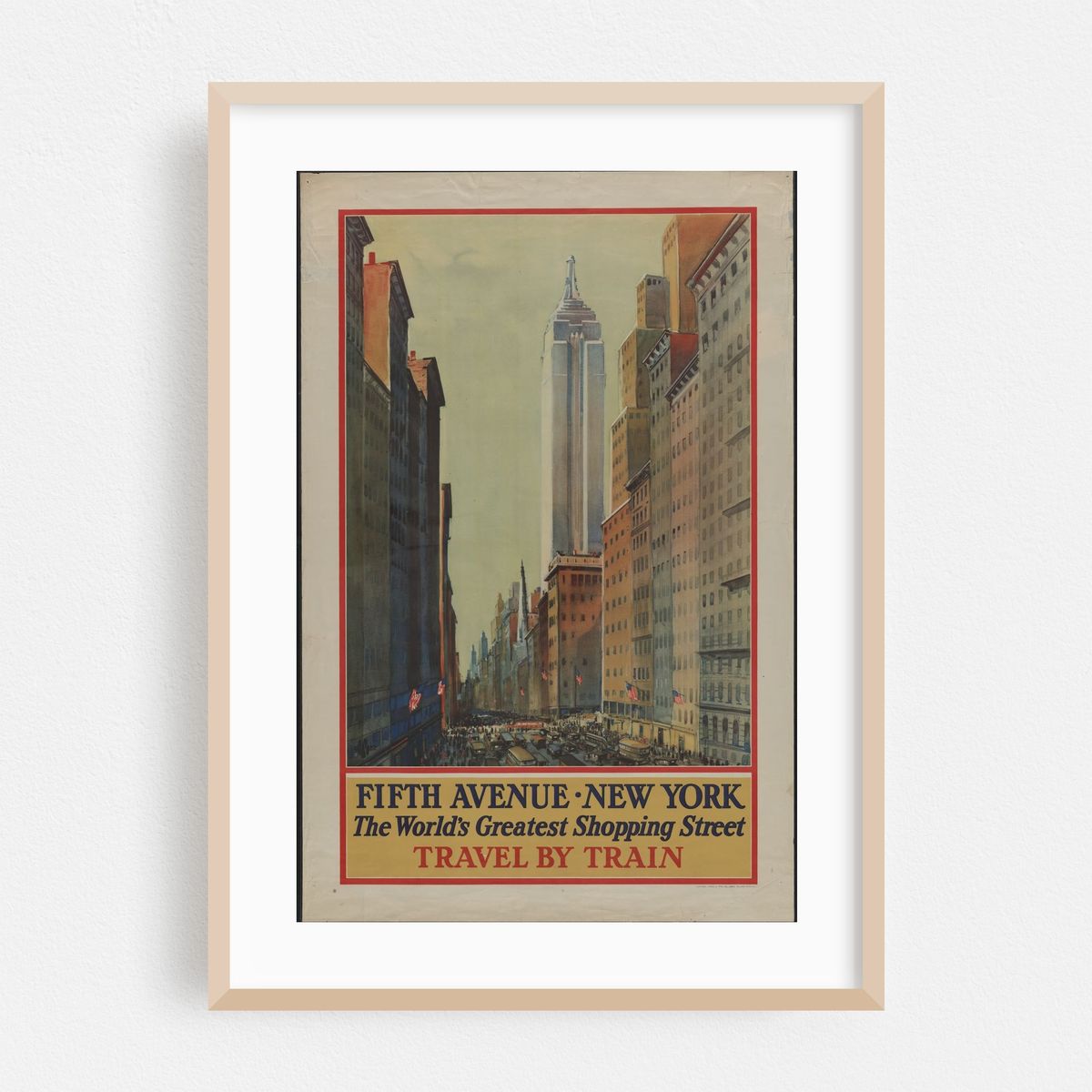 Fifth Avenue, New York–the world’s greatest shopping street–Travel by train (1932) – image 1 of 4