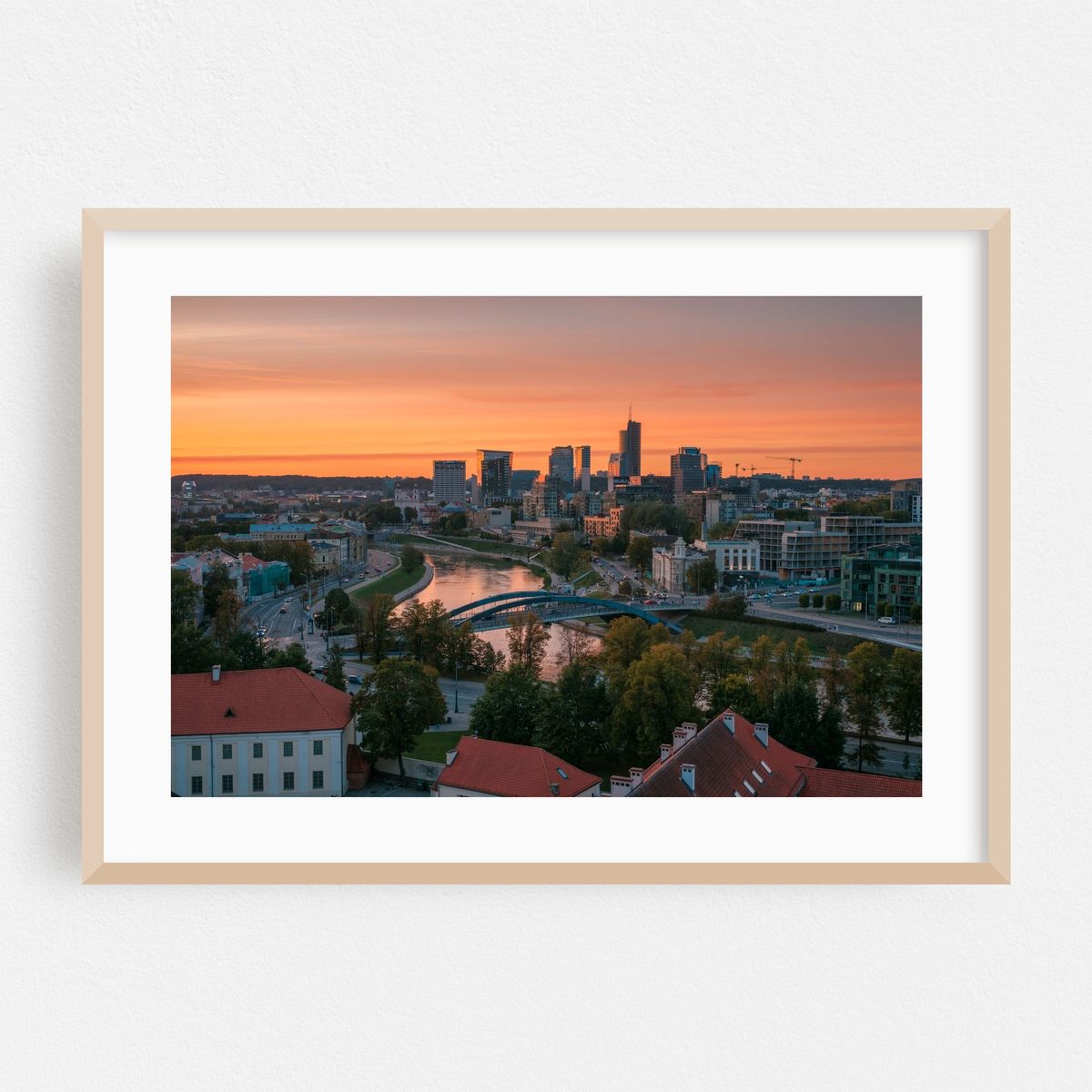 Sunset from Gediminas Castle, Vilnius 02 – image 1 of 6