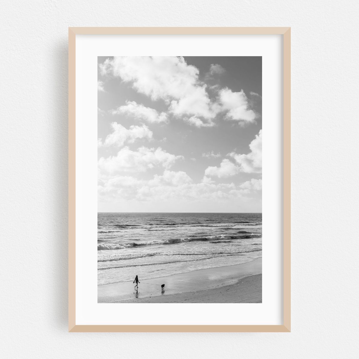 Taking a Stroll, Del Mar B&W – image 1 of 16