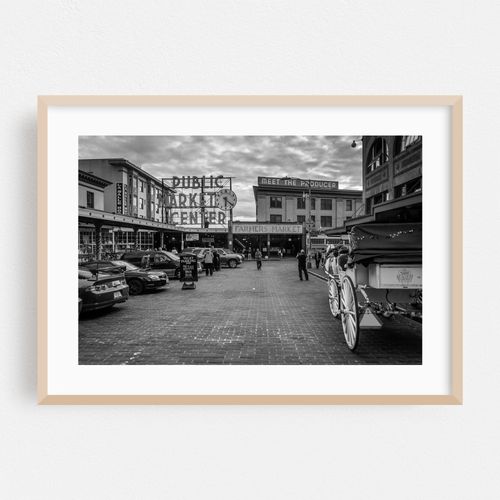 Pike Place Market B&W