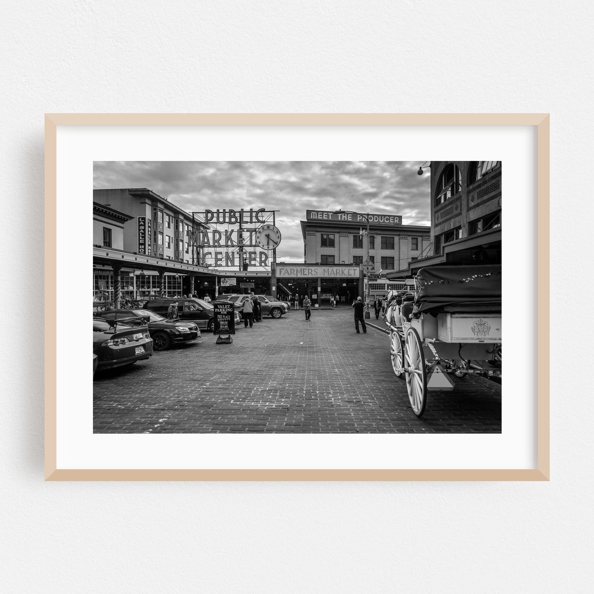 Pike Place Market B&W – image 1 of 6