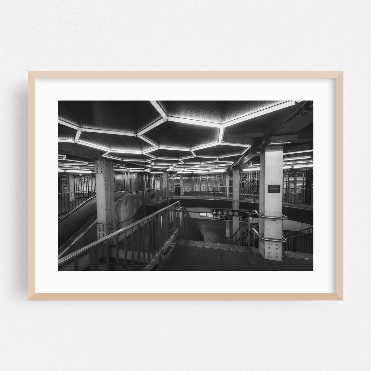 Broadway Lafayette Subway Station B&W – image 1 of 6