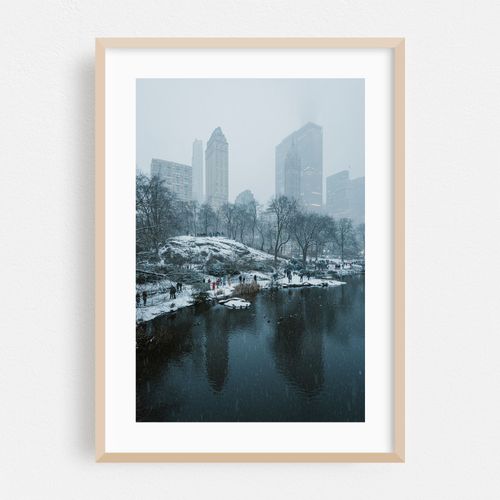 The Pond in Snow 02