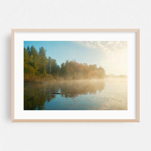 Foggy Autumn Morning, Cranberry Lake