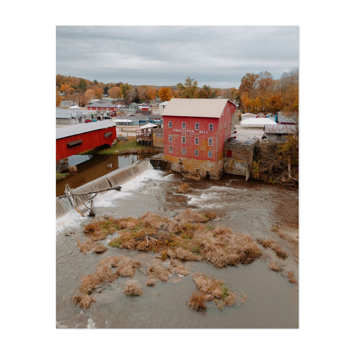 Bridgeton Mill Aerial View 03 – image 1 of 2