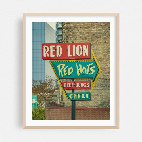 Red Lion Sign