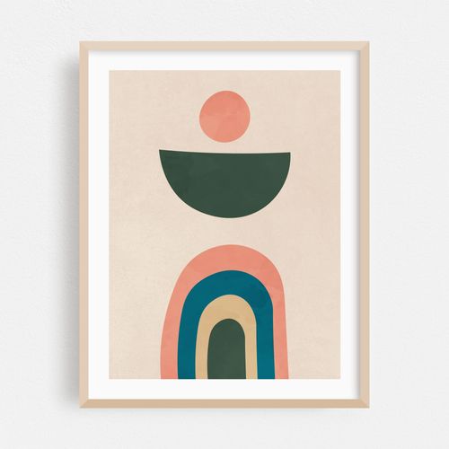 Nordic Art Scandinavian Rainbow