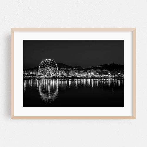 Salerno Ferris Wheel B&W