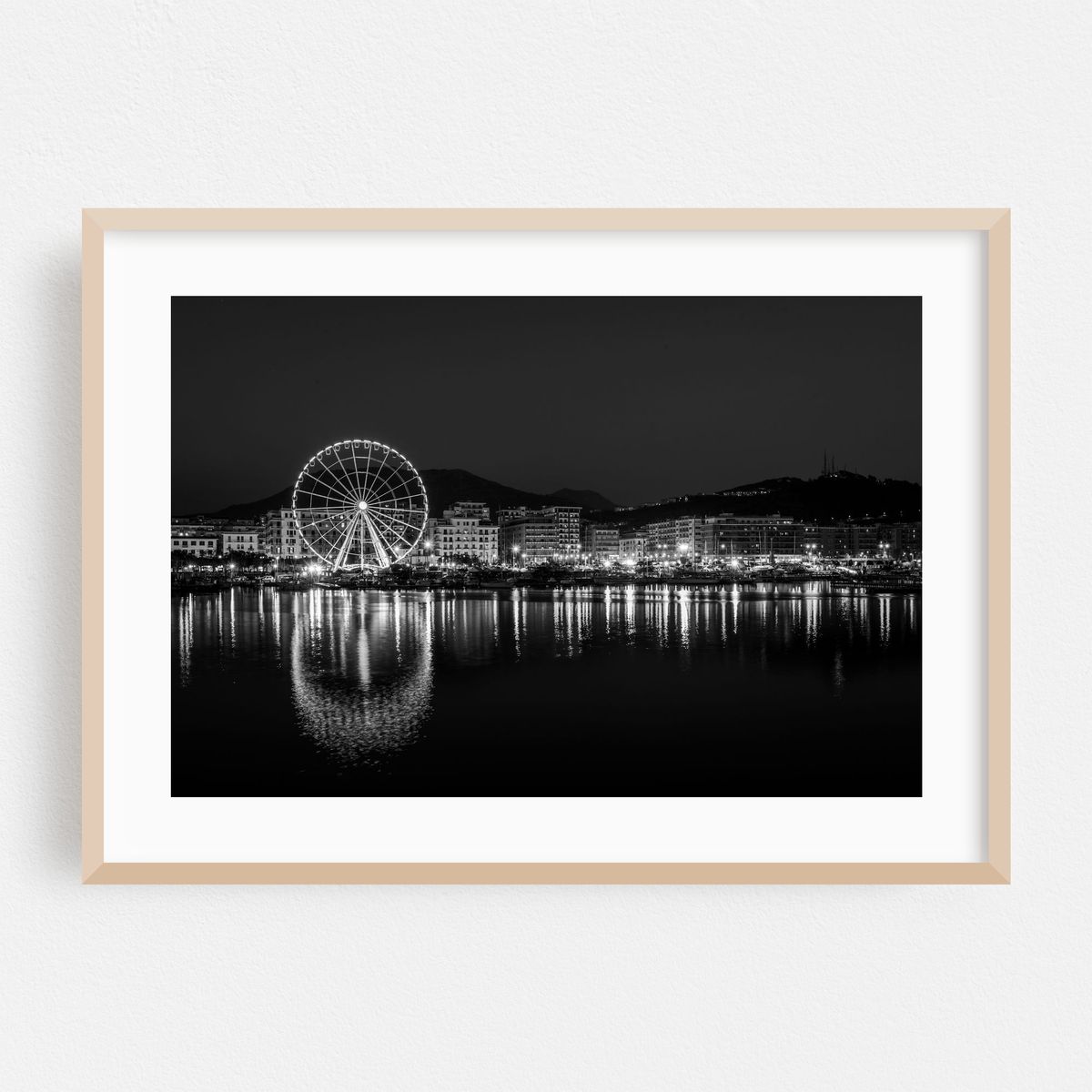 Salerno Ferris Wheel B&W – image 1 of 6