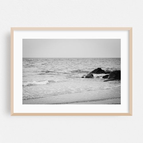 Rocks, Town Beach B&W