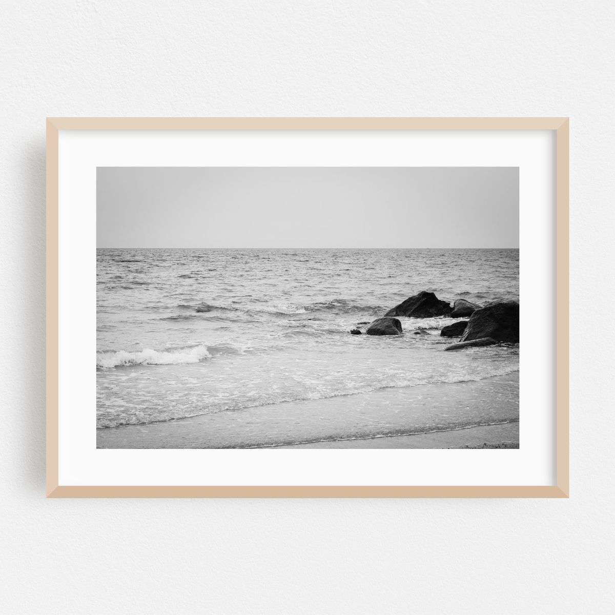 Rocks, Town Beach B&W – image 1 of 6