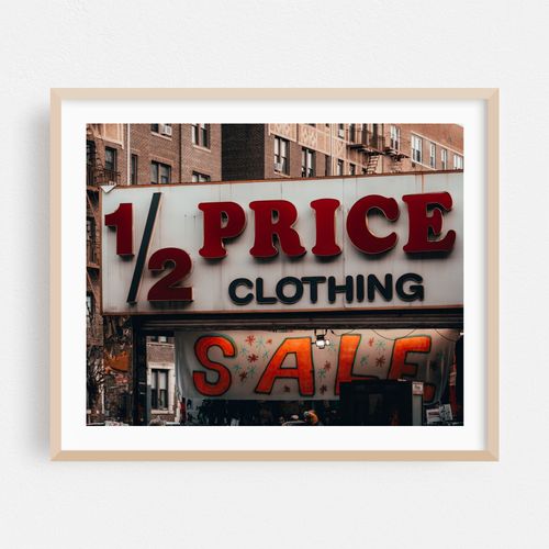 1/2 Price