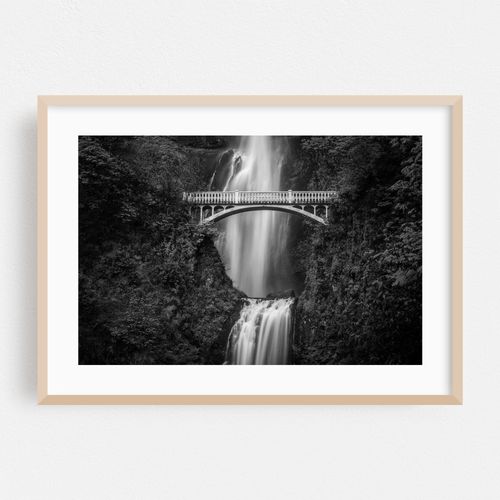 Multnomah Falls B&W