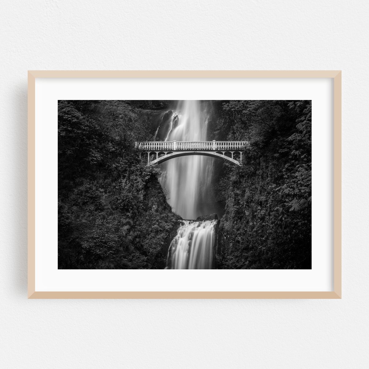 Multnomah Falls B&W – image 1 of 6
