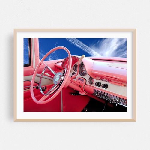 Interior of a 1956 Ford Crown Victoria