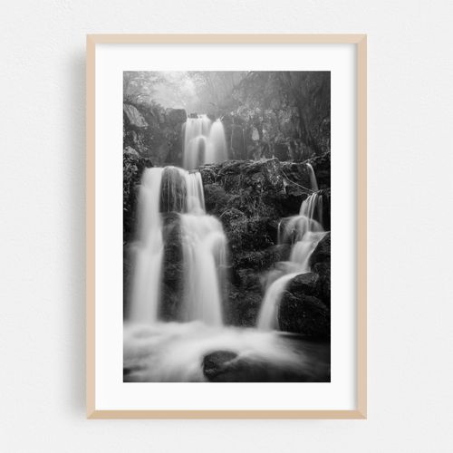 Upper Doyle's River Falls B&W