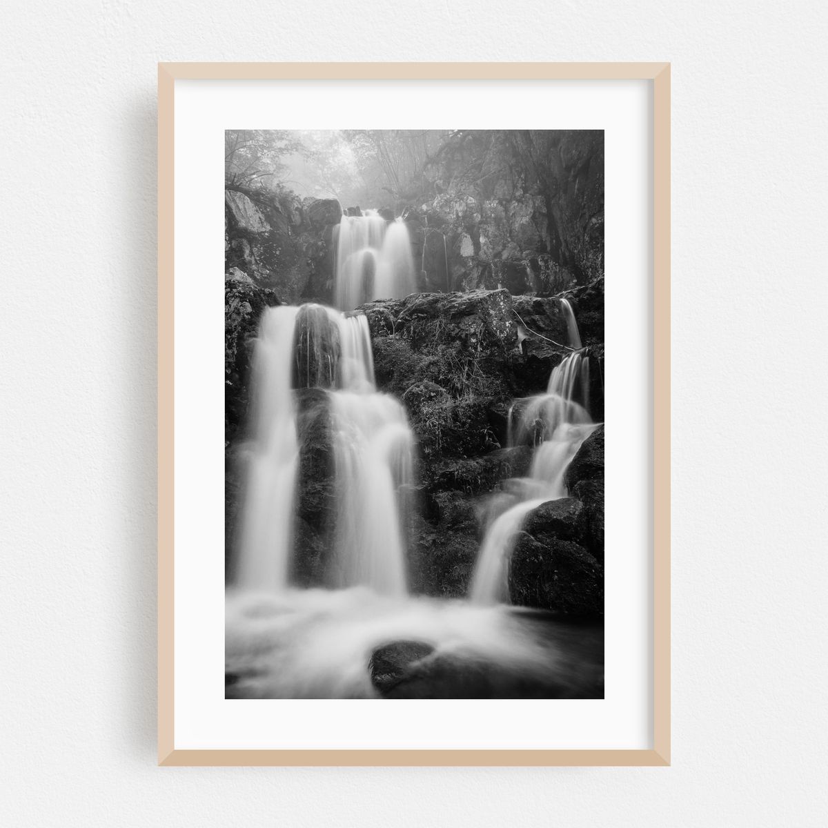 Upper Doyle's River Falls B&W – image 1 of 16