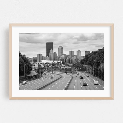 The Pittsburgh Skyline B&W 02