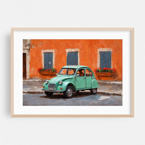 An Old 2CV and an Old House.