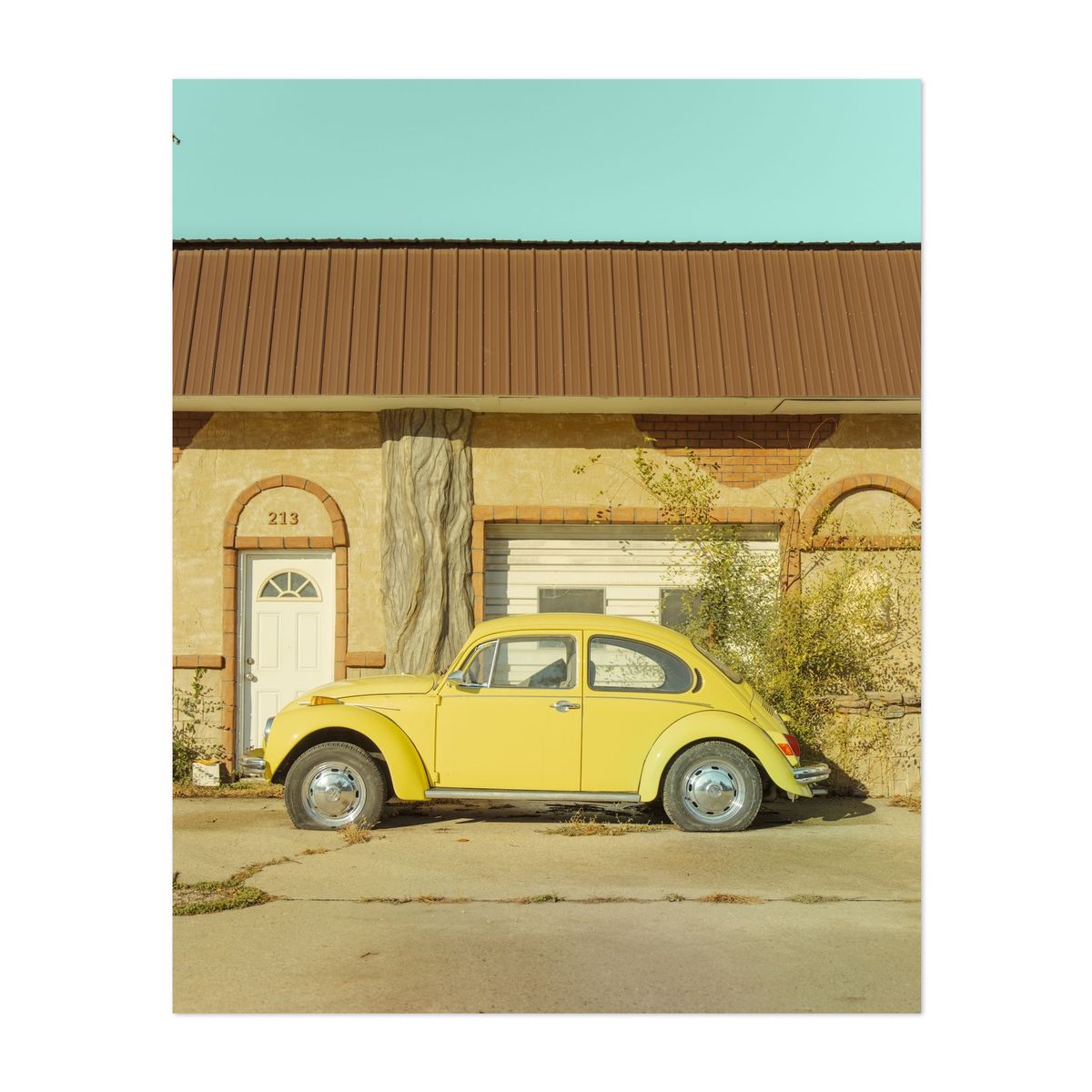 Abandoned Yellow Volkswagen Beetle 02 – image 1 of 2