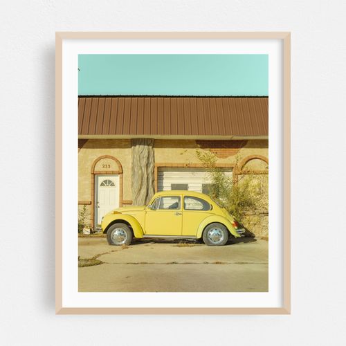 Abandoned Yellow Volkswagen Beetle 02