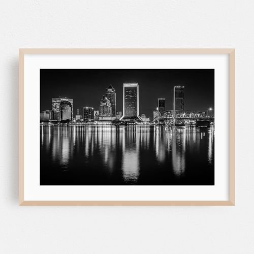 The Jacksonville Skyline B&W