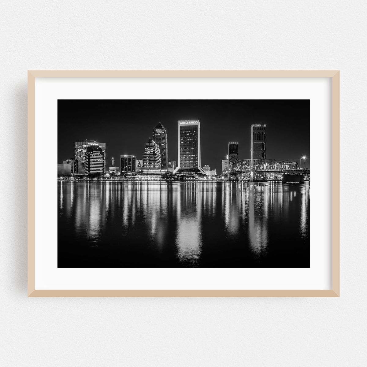 The Jacksonville Skyline B&W – image 1 of 6