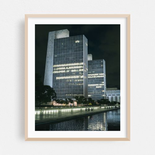 Empire State Plaza at night, Albany