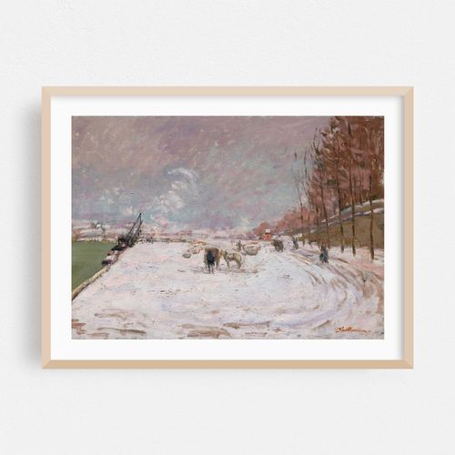 Quai Saint-Bernard sous la neige, Paris (1882-1887)