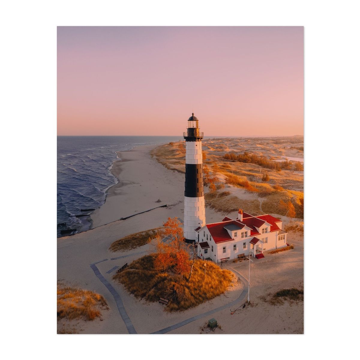 Sunrise at Big Sable Lighthouse 01 – image 1 of 2