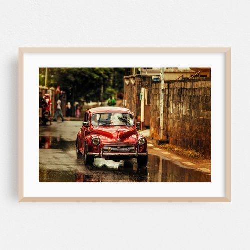 Red RetroMobile. Morris Minor