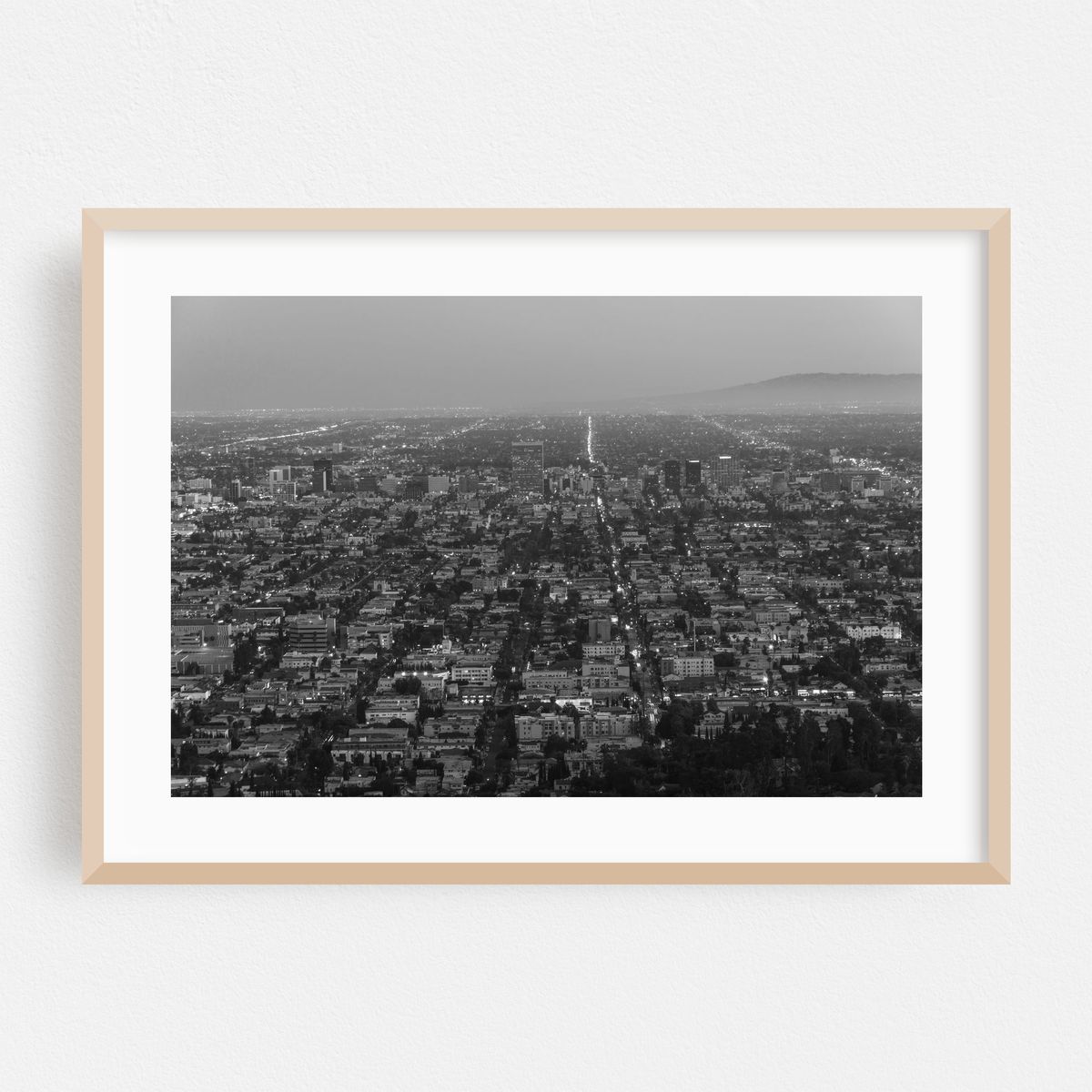 LA from Griffith Observatory B&W – image 1 of 6
