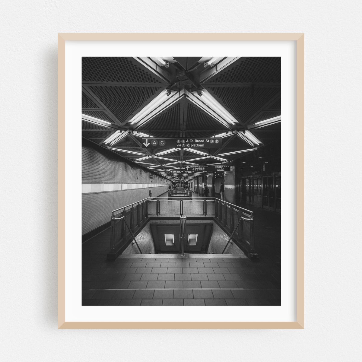 Fulton Street Underground B&W – image 1 of 12