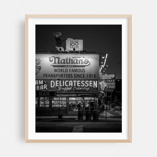 Nathan's, Coney Island 03 B&W