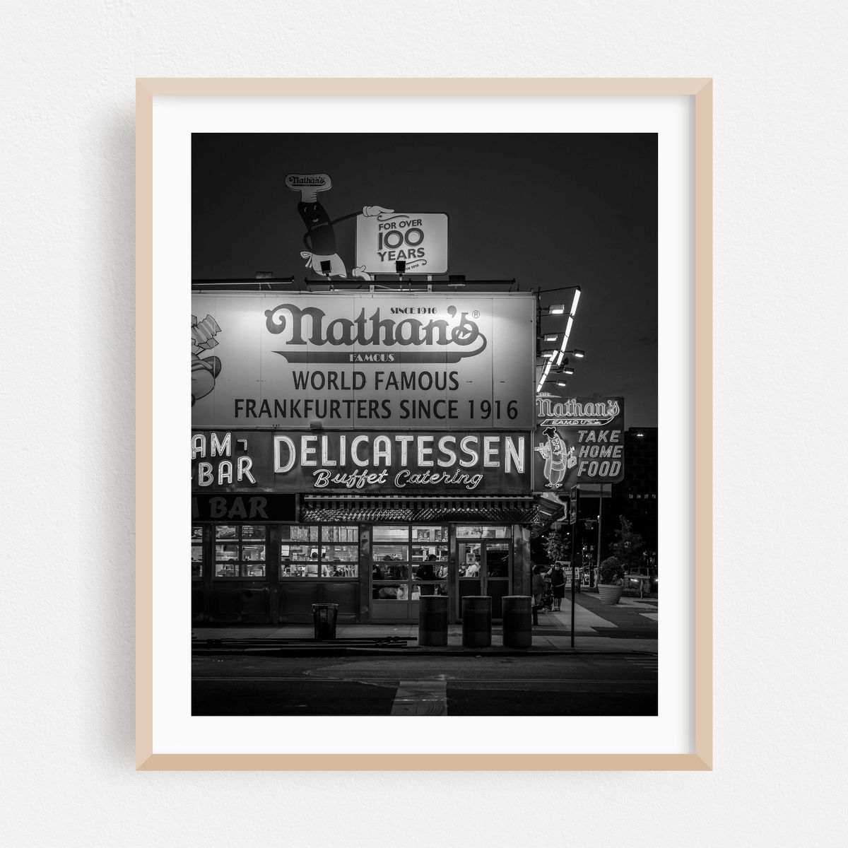 Nathan's, Coney Island 03 B&W – image 1 of 12