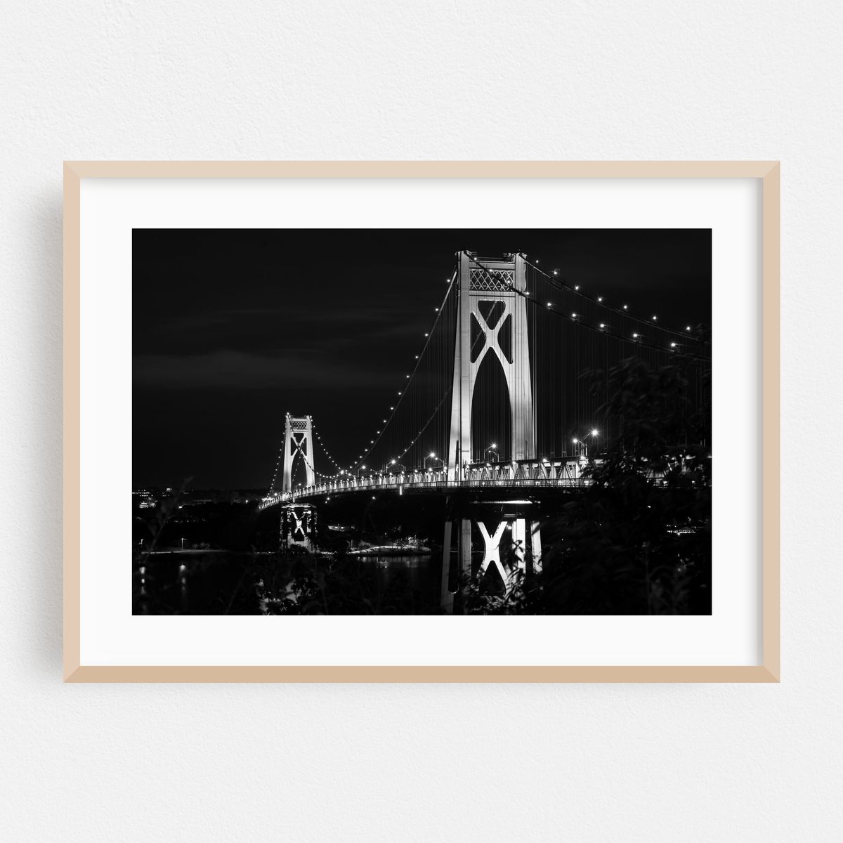 Mid-Hudson Bridge B&W – image 1 of 6