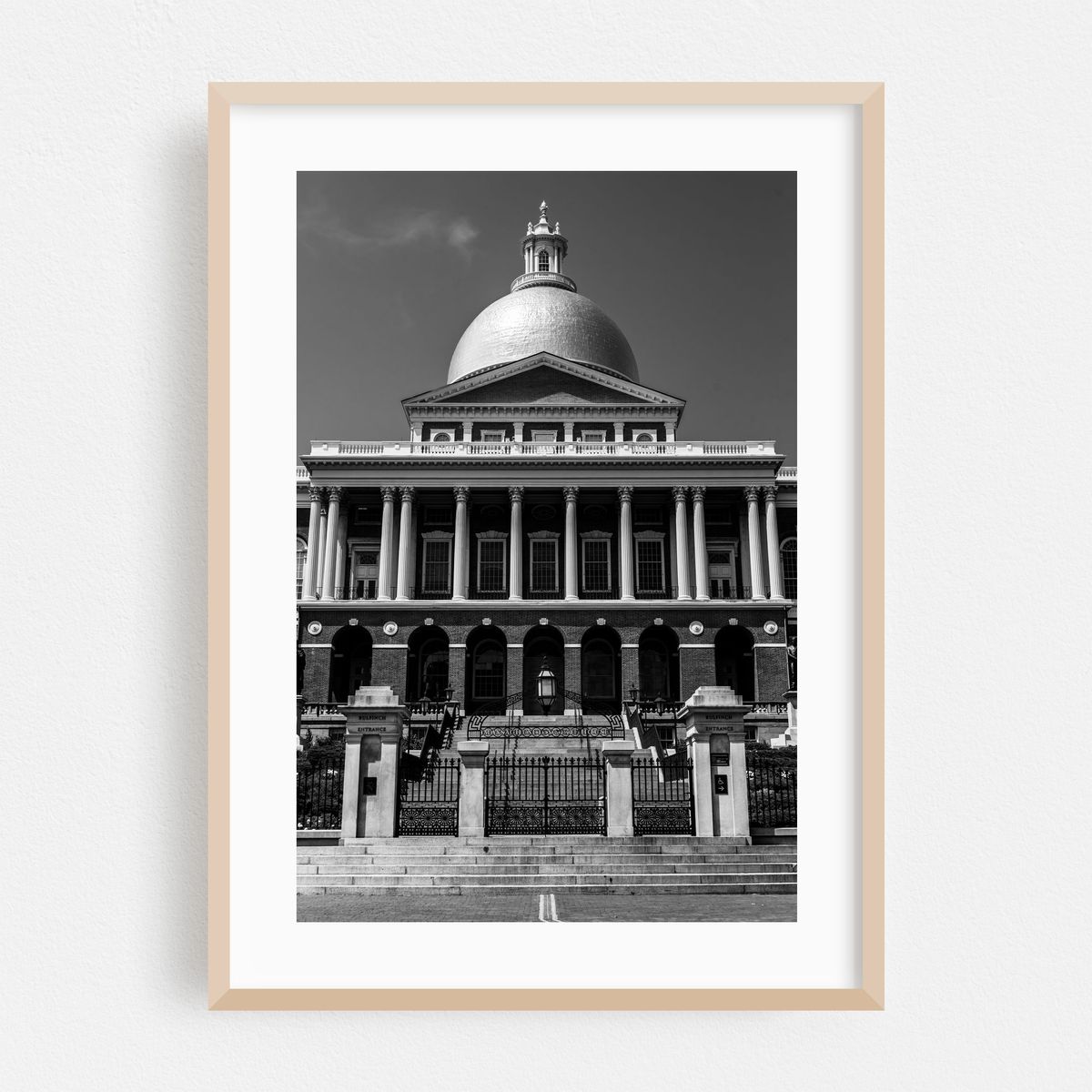 The Massachusetts State House B&W – image 1 of 16