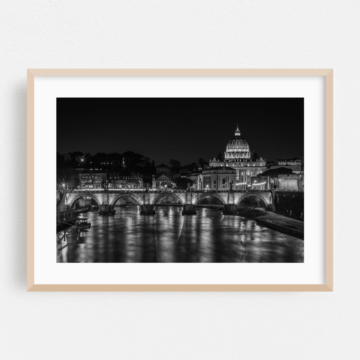 San Pietro in Vaticano & Tevere B&W – image 1 of 6