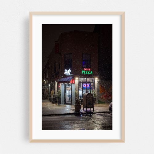 Uncle Jack's Pizza at Night