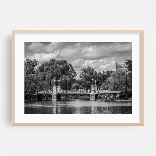 Public Garden Bridge B&W