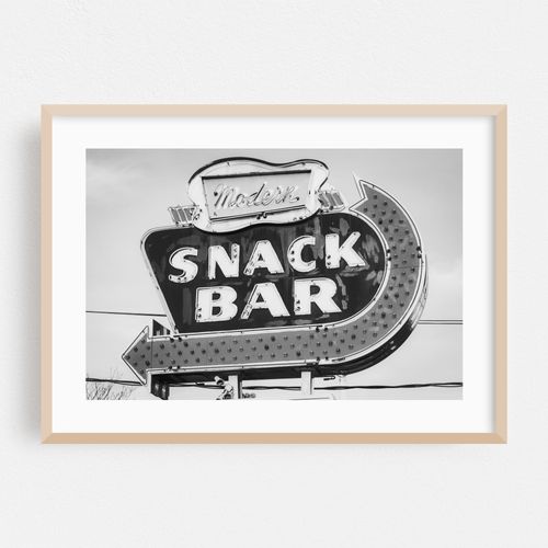 Modern Snack Bar B&W