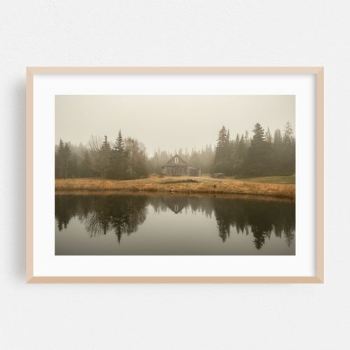 Barn in Fog, Beals Island 03