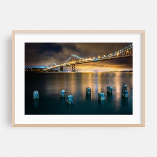 Pier Pilings & the San Francisco-Oakland Bay Bridge