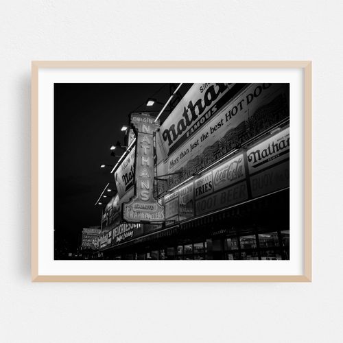 Nathan's, Coney Island 02 B&W