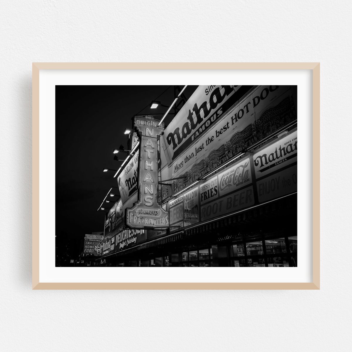 Nathan's, Coney Island 02 B&W – image 1 of 3