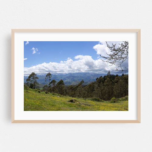 Panoramic view of Picos de Europa mountain range Spain 07